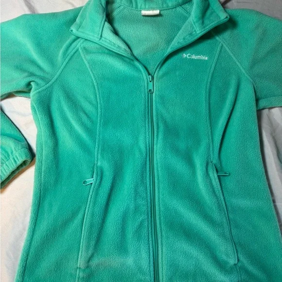 Columbia Seafoam Green Fleece Jacket - Picture 2 of 11